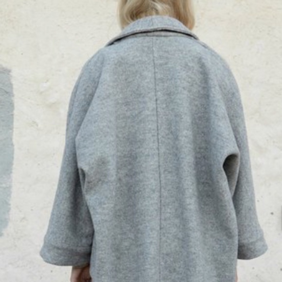 ESBY CORA DUSTER IN HARBOR GREY WOOL XS/S - Picture 5 of 5